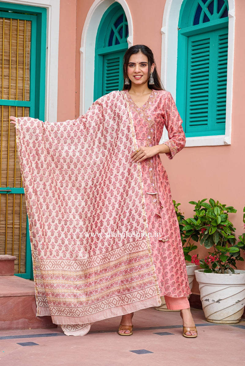 Shop chanderi silk suits online shopping (CSS204)