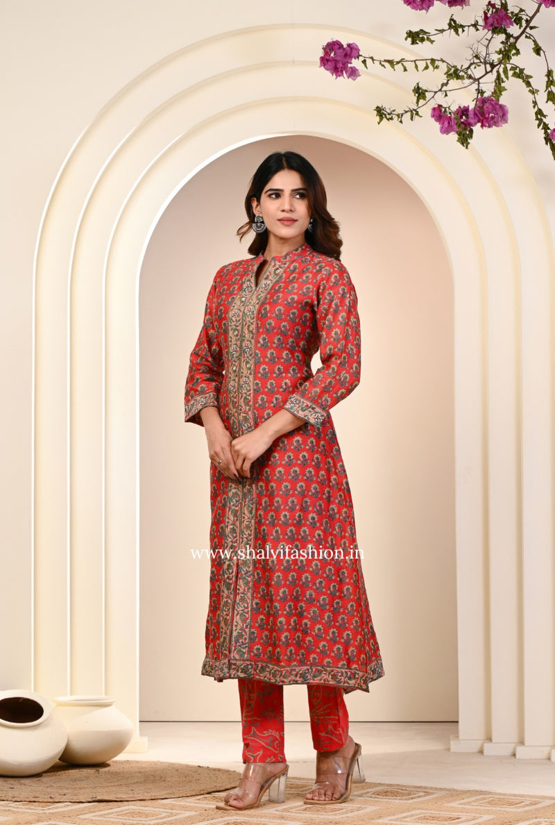 Shop jaipuri block print pure chanderi silk suits (CSS231)