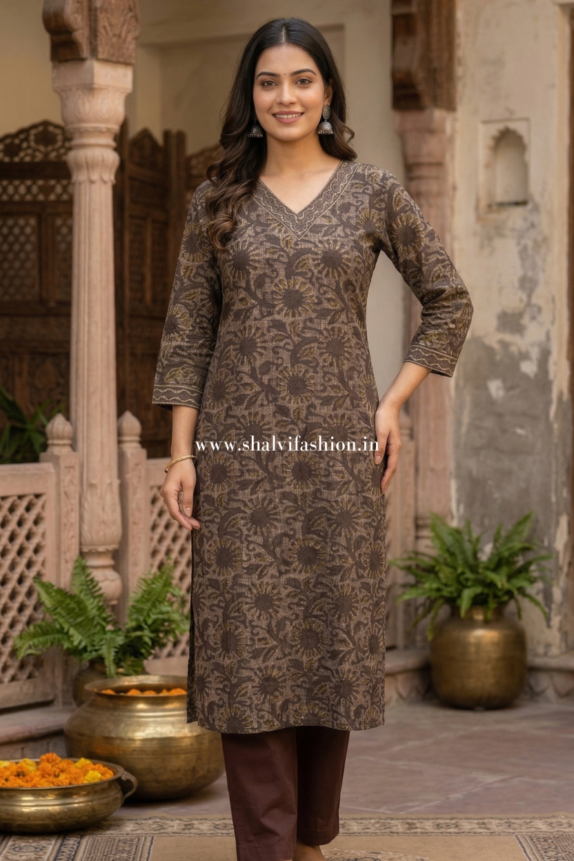 Shop ajrak printed kota doria suits collection (CSS244)