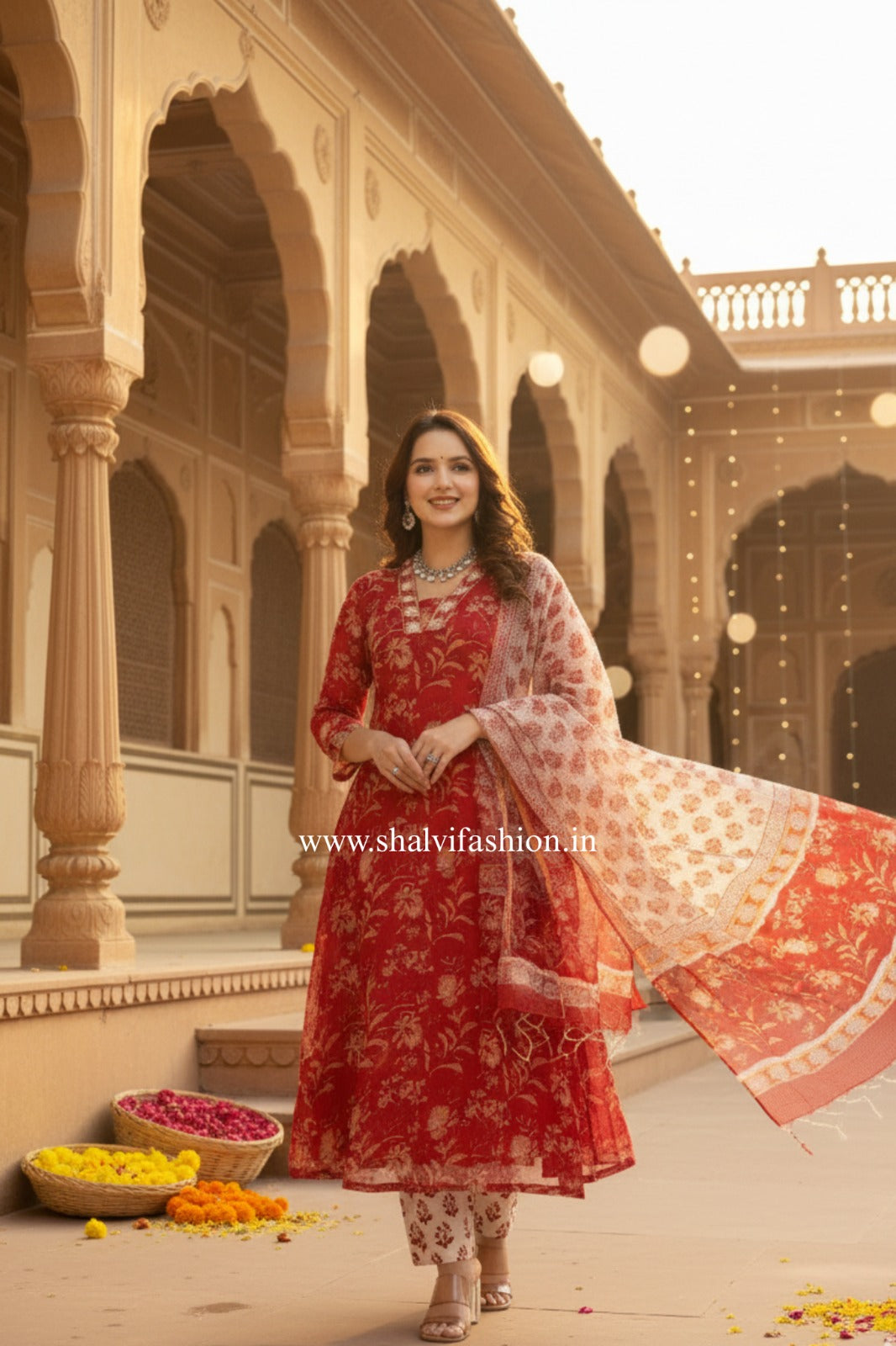 Shop traditional block printed kota doria suits (CSS273)