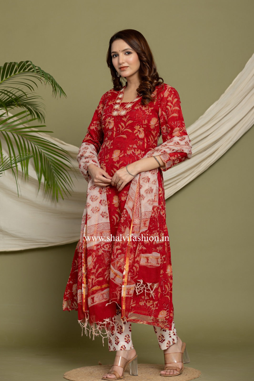 Shop traditional block printed kota doria suits (CSS273)