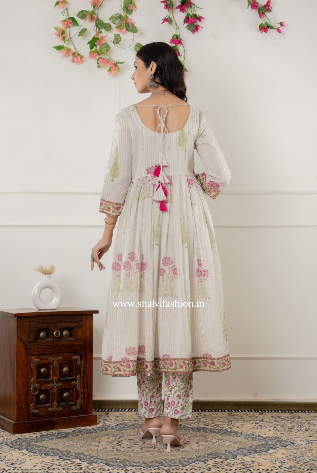 Shop block printed chanderi silk suits online shopping (CSS297)