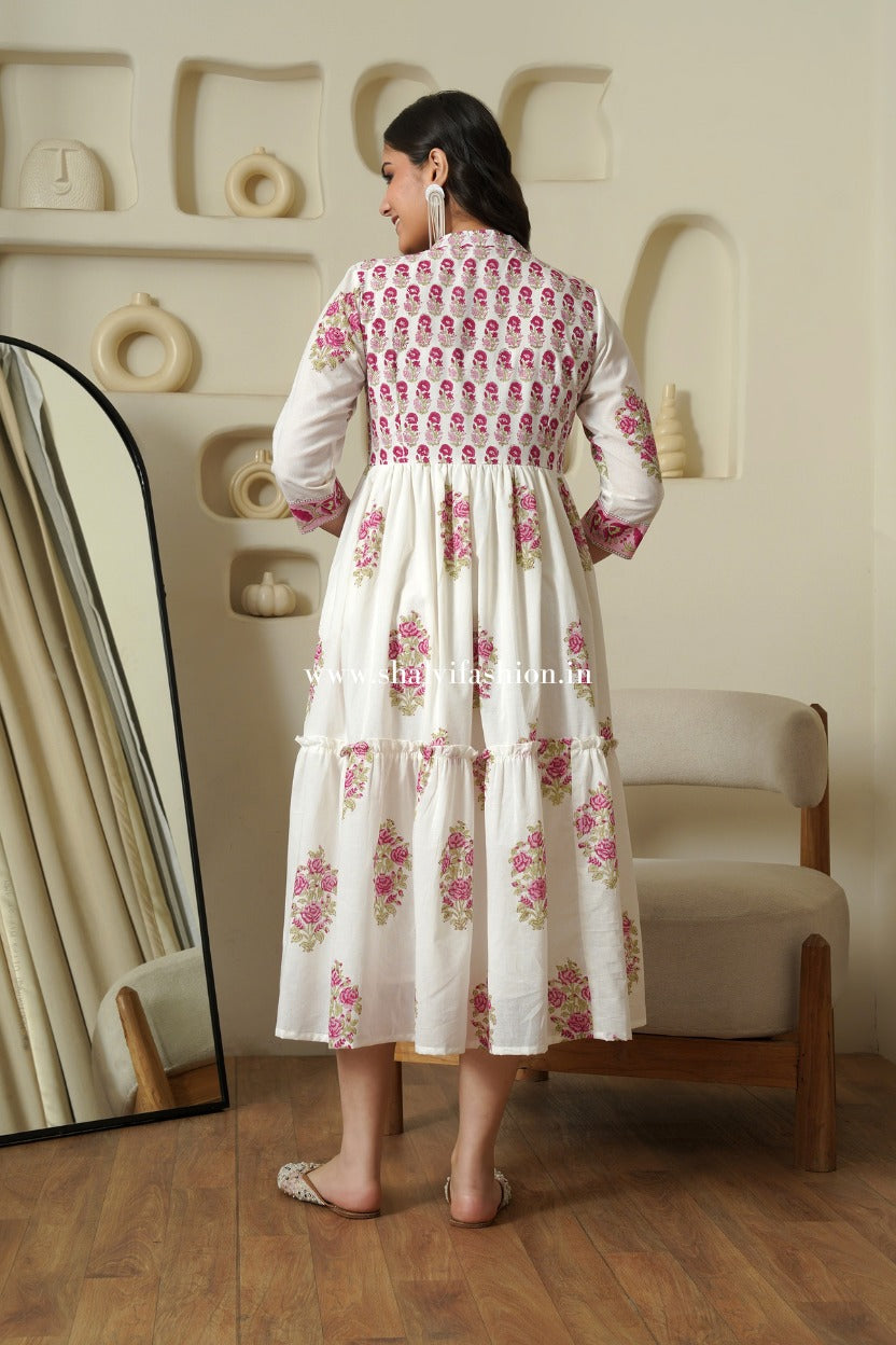 Shop hand block printed cotton kurties (CSS314)