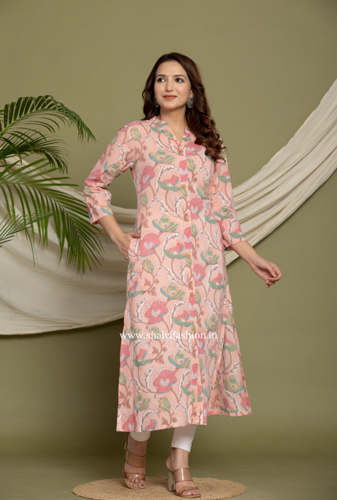 Shop traditional block printed cotton kurties (CSS337)