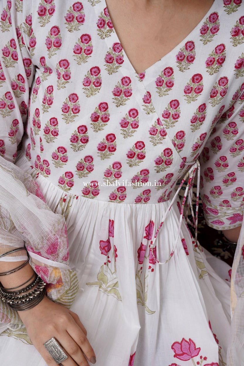 Shop block printed cotton kurties in jaipur (CSS338)