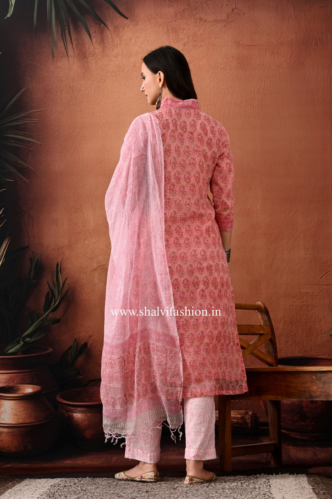 Shop hand block print kota doria suits online (CSS432)