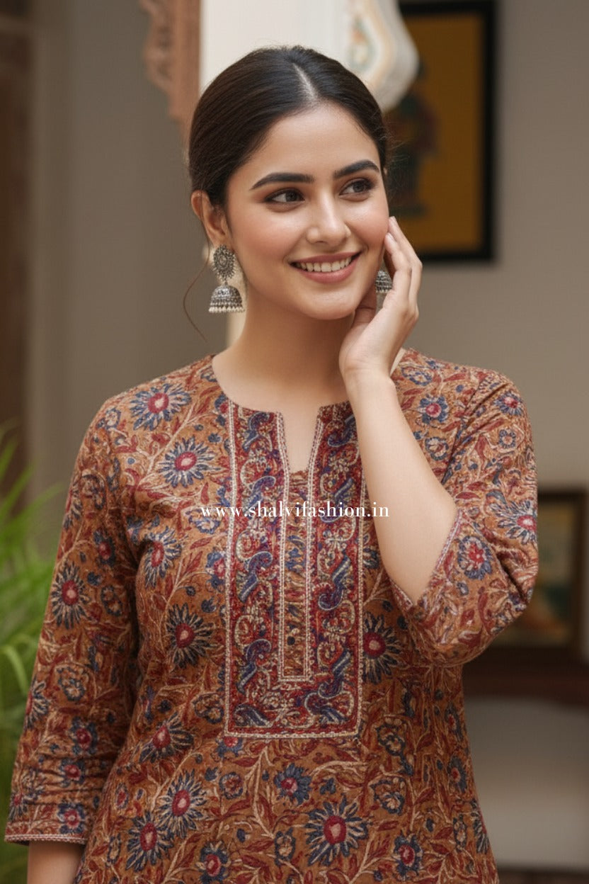 Shop hand block printed chanderi silk suits (CSS440)