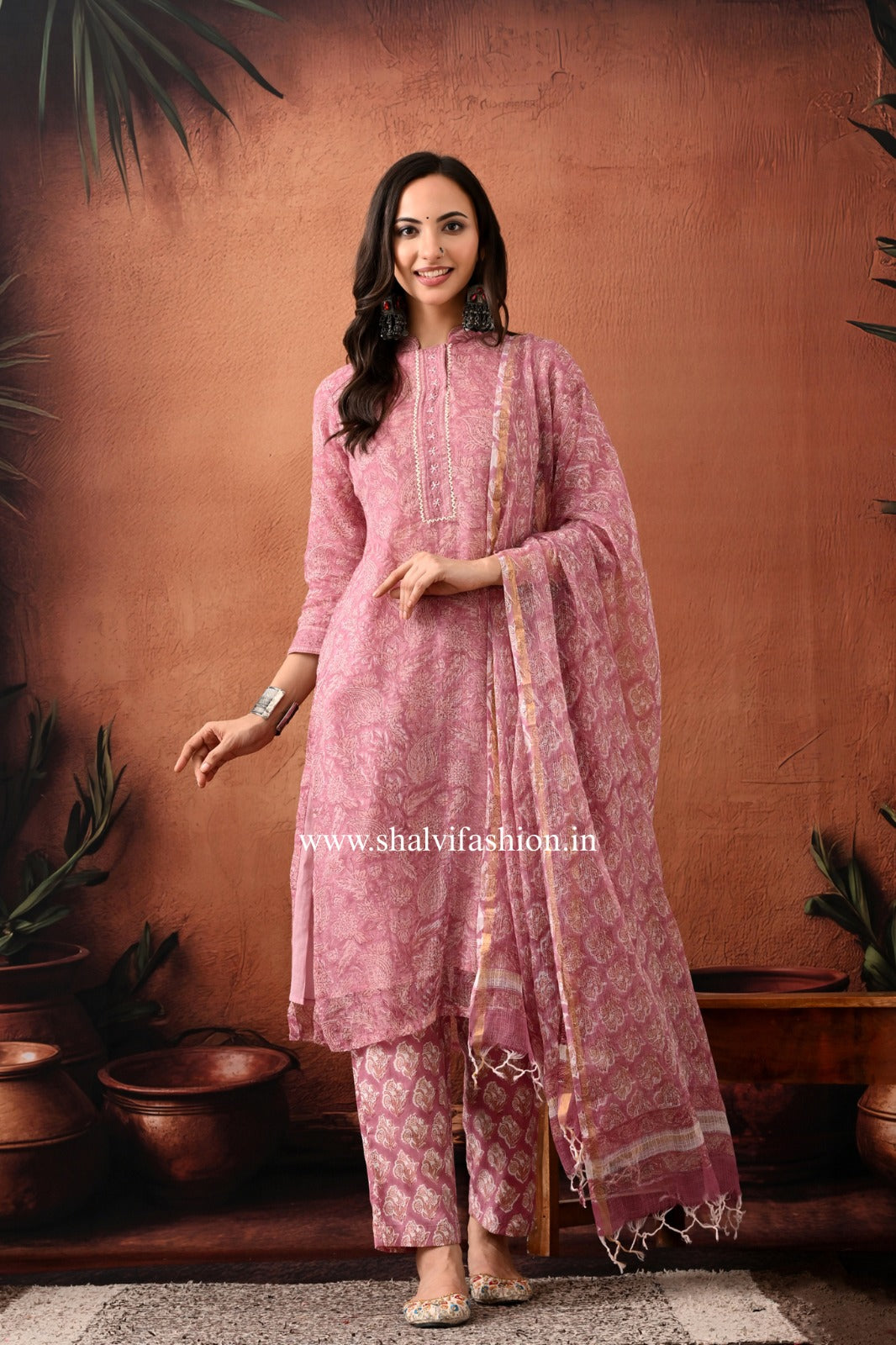 Shop block print kota doria suits online shopping (CSS445)