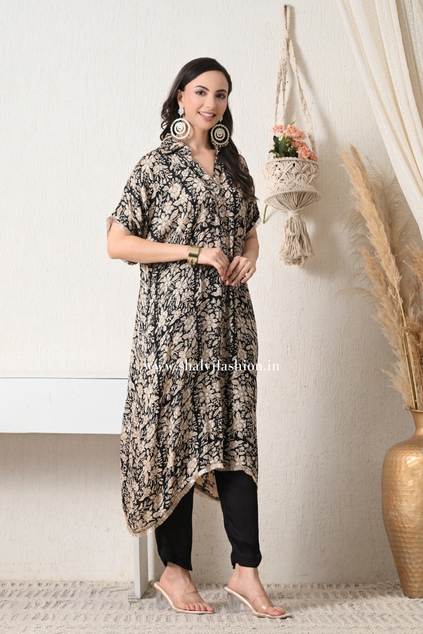 Shop hand block print modal silk suits (CSS476)