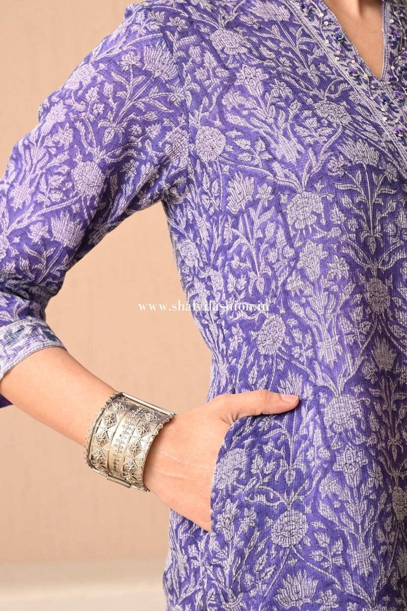 Shop block print kota doria suits online shopping (CSS497)