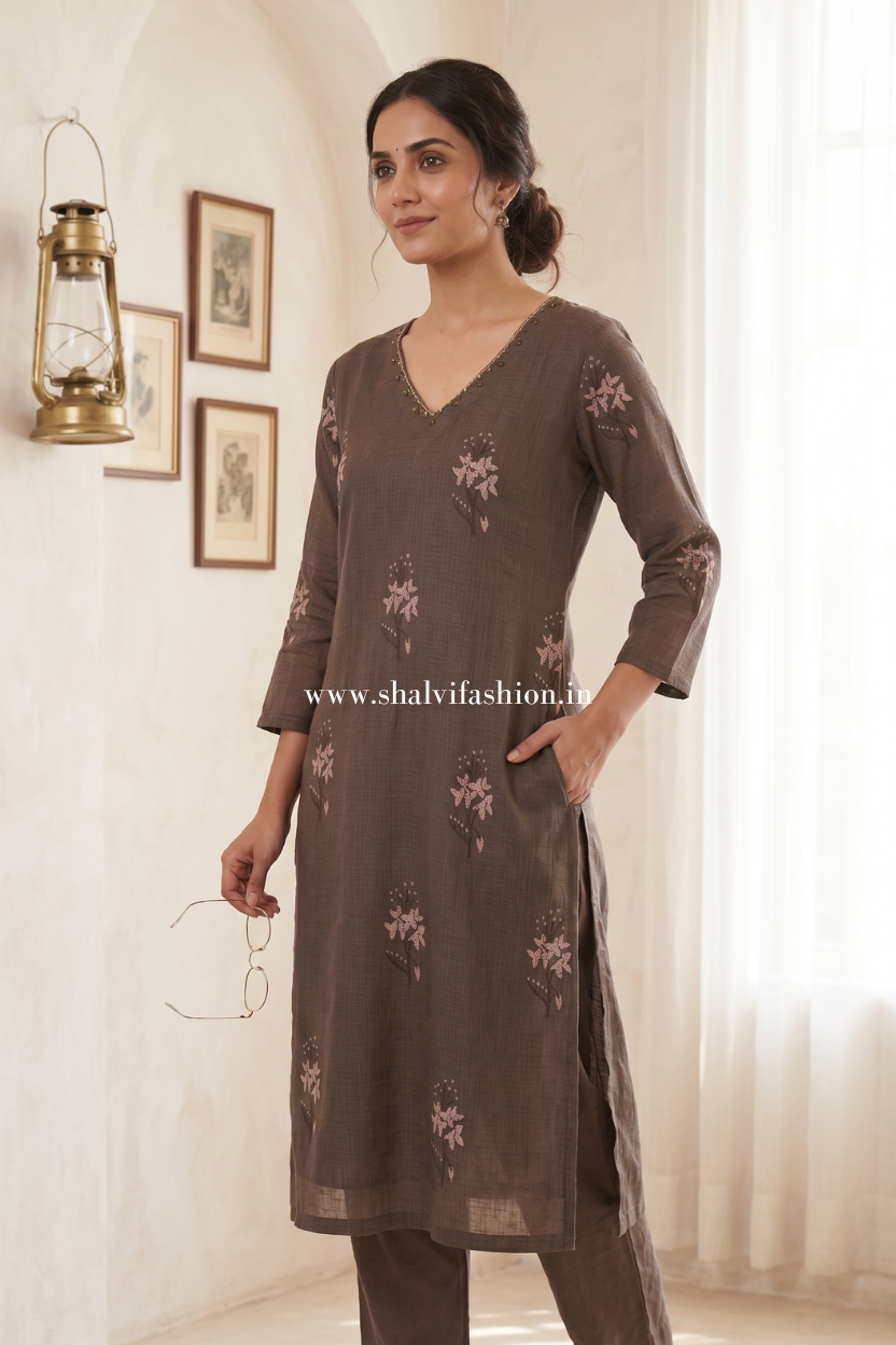 Shop block print kota doria suits online shopping (CSS568)