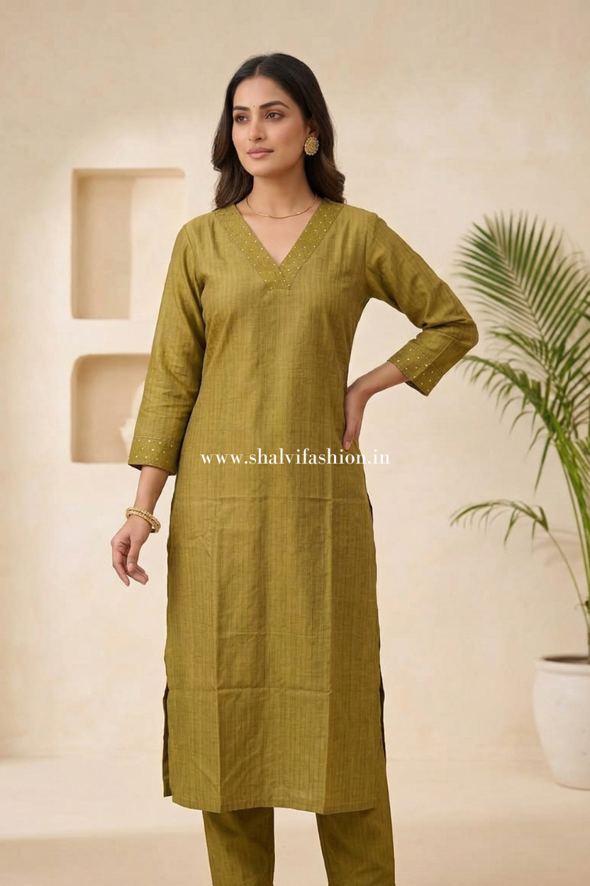 Shop sanganeri hand block print chanderi silk suits online (CSS587)
