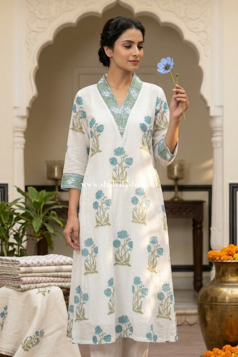 Shop block print cotton suits sets online (CSS609)