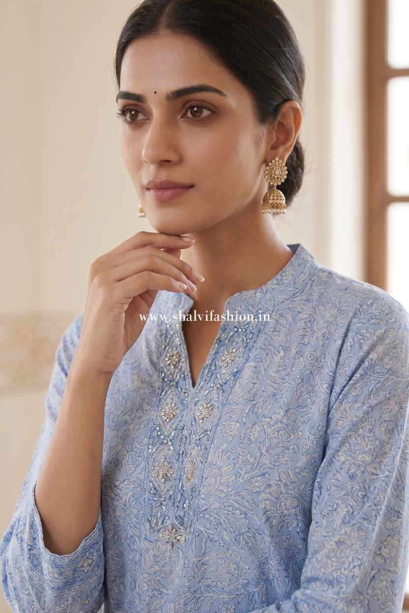 Shop sanganeri print kota doria suits online shopping (CSS643)