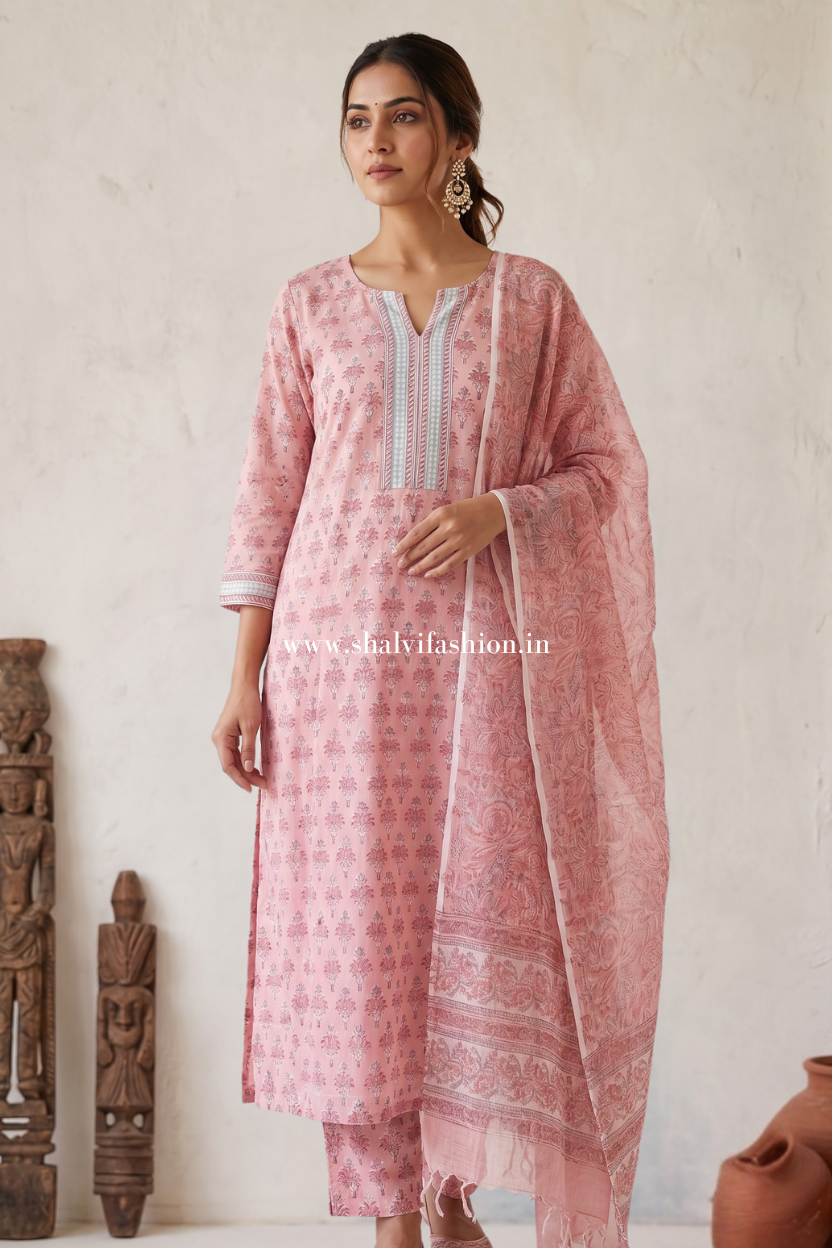 Shop jaipuri printed pure cotton suits (CSS652)