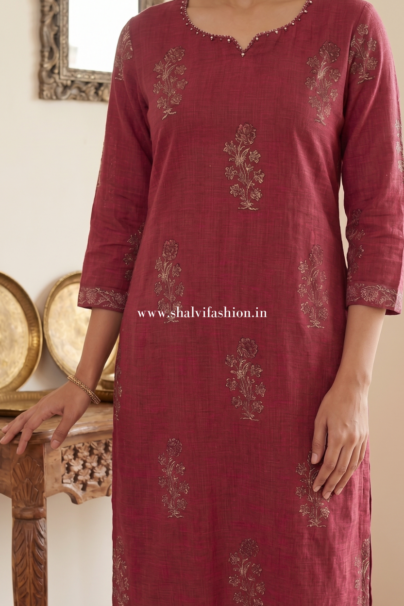Shop block printed kota doria suits in jaipur (CSS655)