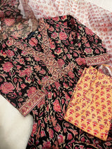 Shop jaipuri print cotton suit sets with kota dupatta online (CSS73KD)