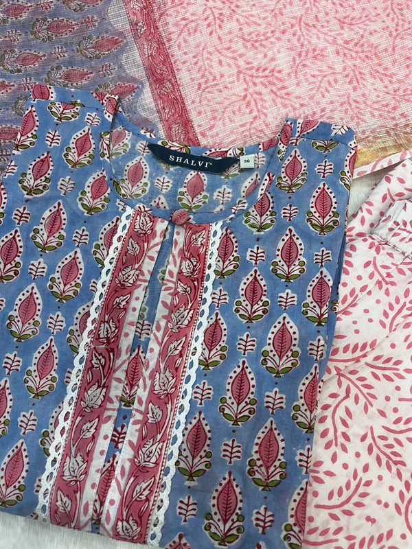 Shop kota dupatta cotton suit sets online shopping (CSS79KD)