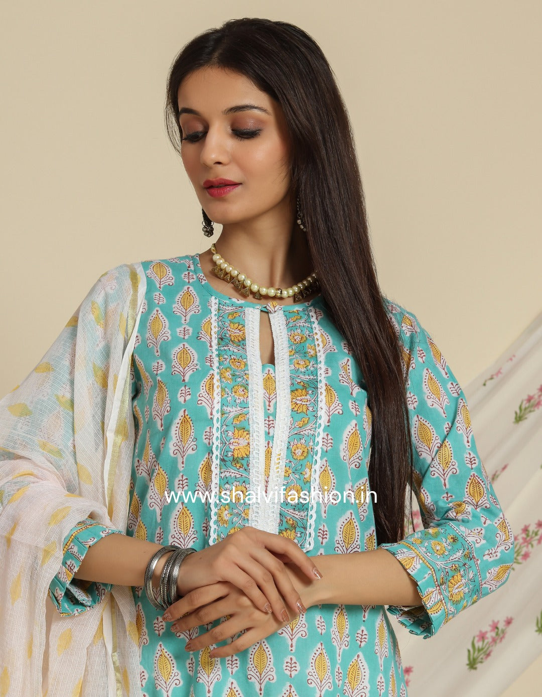 Shop kota dupatta cotton suit sets online (CSS94KD)