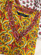 Shop block printed cotton suits with mulmul dupatta (CSS96MUL)