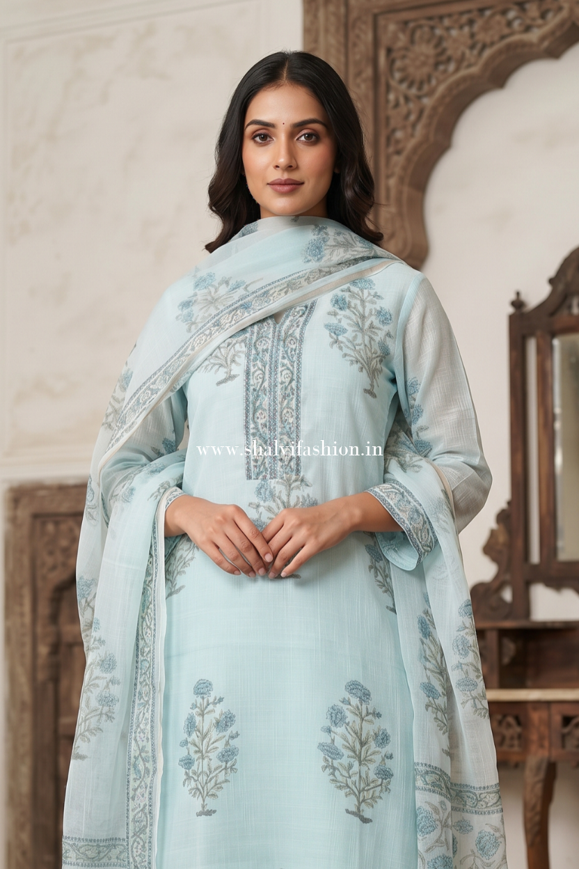 Shop had block printed kota suits online shopping (FKDS04)