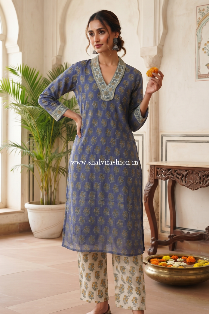 Shop jaipuri printed kota doria suits online shopping (FKDS61)