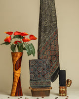 Shop traditional block printed gajji silk suits online shopping (GAS06)