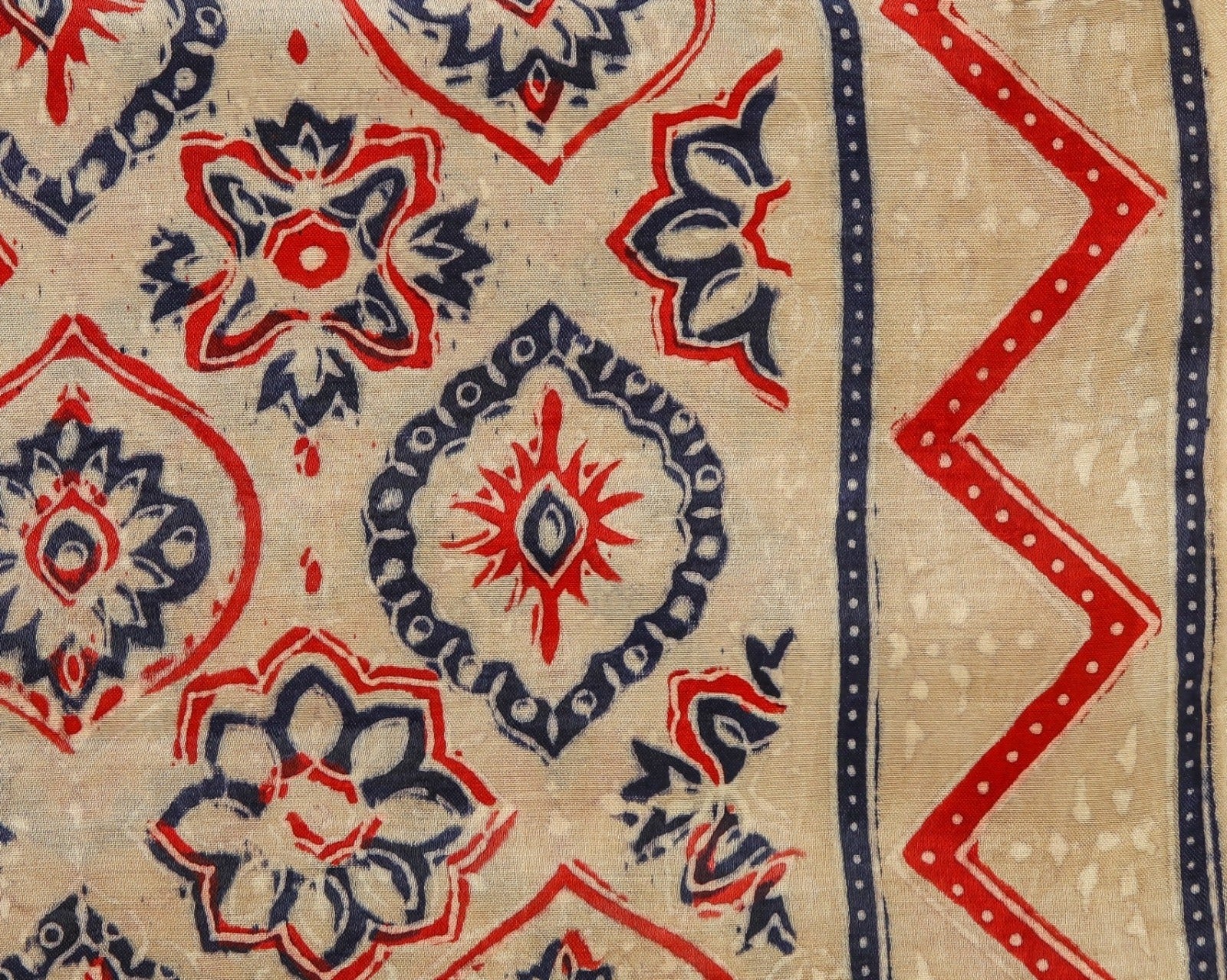 Shop unstitched block print gajji silk suits in jaipur (GAS07)