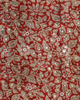 Shop unstitched hand work chanderi silk suit sets in jaipur (GOTA29)