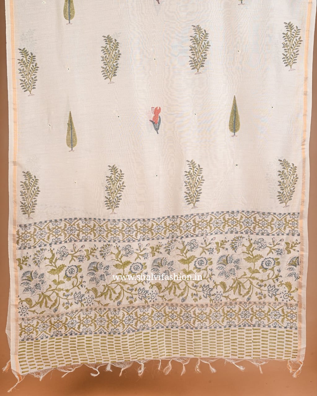 Shop zardosi work chanderi suits online (GOTA53)