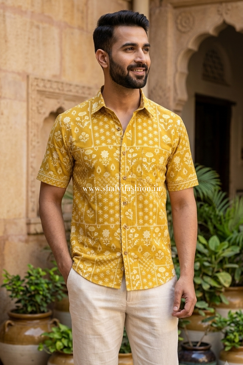 Shop jaipuri print cotton shirts online (MCH01)