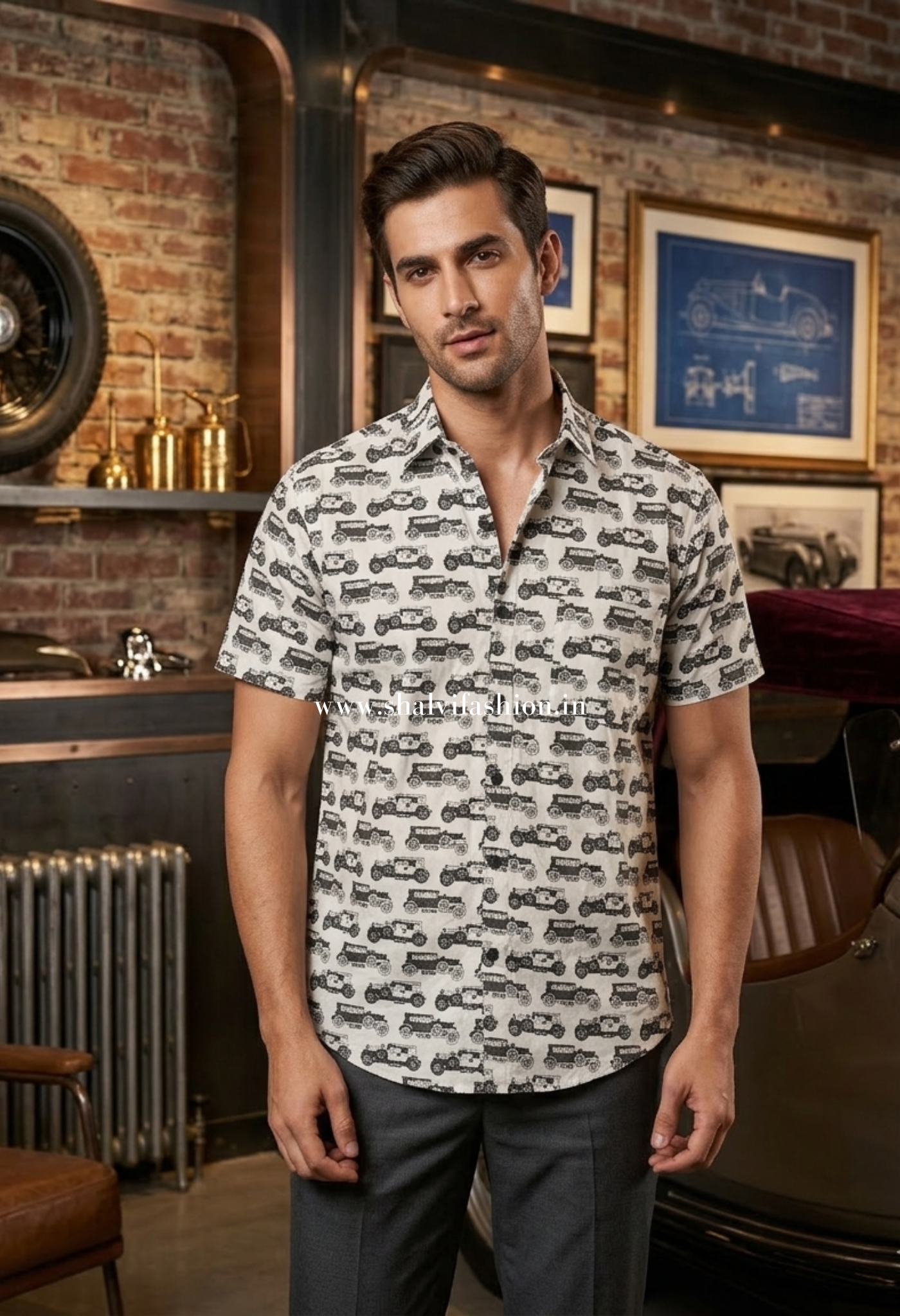 Shop elegant pure cotton men shirts (MCH08)