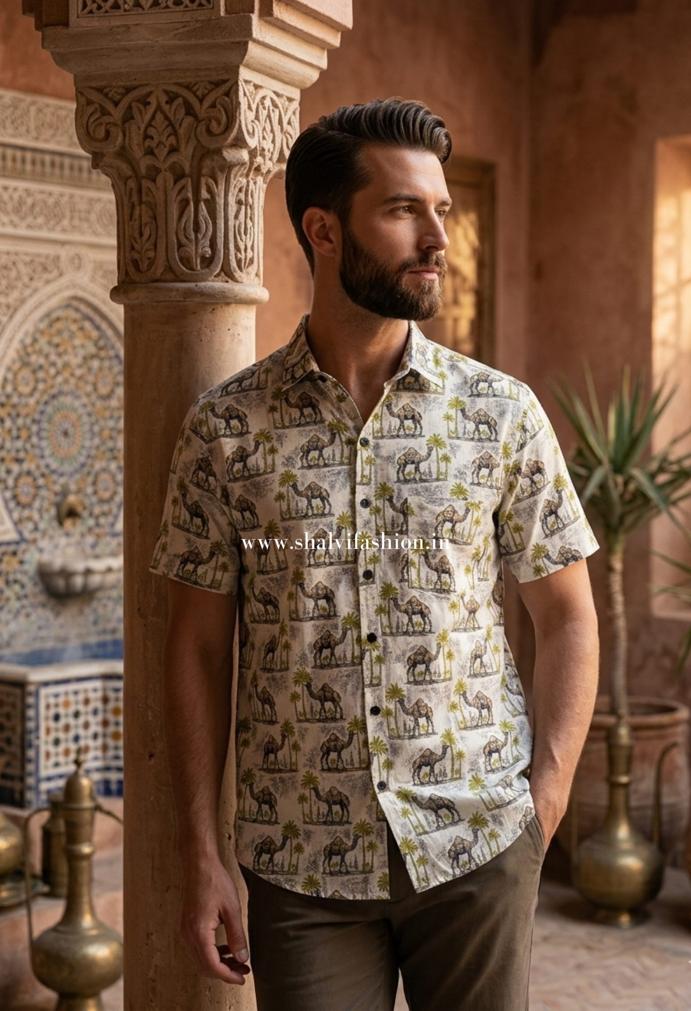 Shop jaipuri print cotton shirts for men (MCH15)