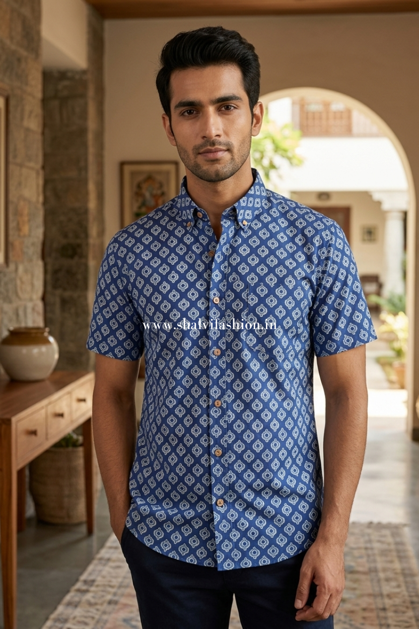 Shop sanganeri printed cotton shirts (MCH22)