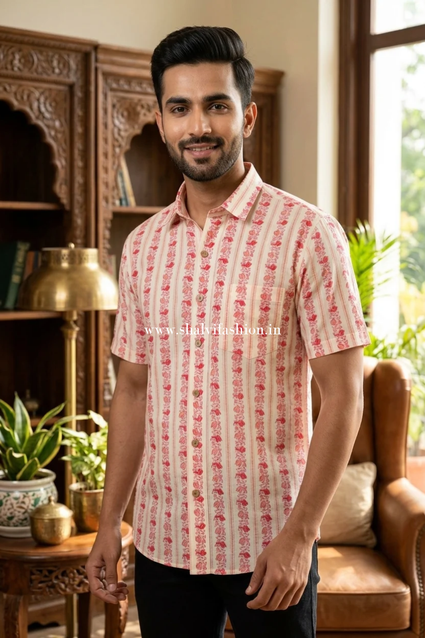 Shop printed cotton shirts for men (MCH26)
