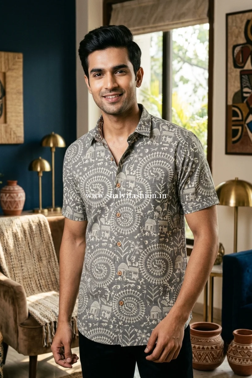 Shop sanganeri print cotton shirts online (MCH27)
