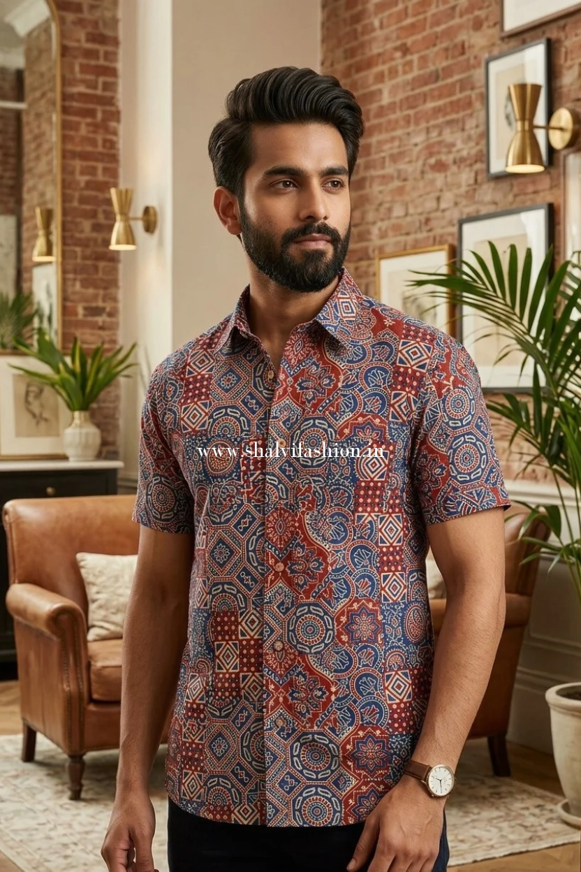 Shop cotton printed men's shirts (MCH39)