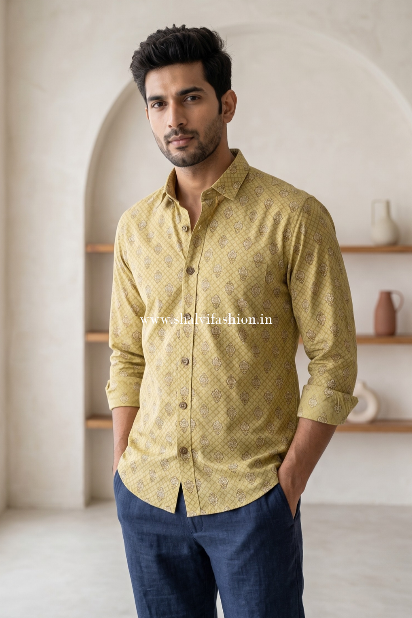 Shop sanganeri print cotton shirts online (MCH49)