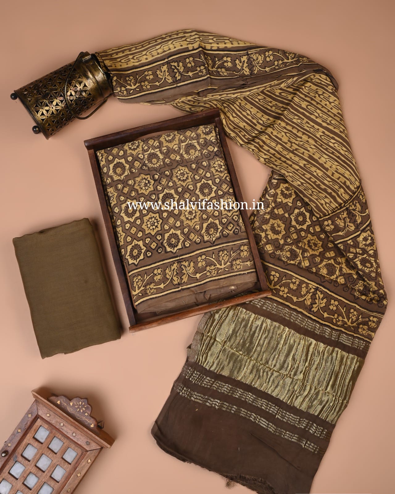 Shop unstitched modal silk suits online shopping (MOD182)