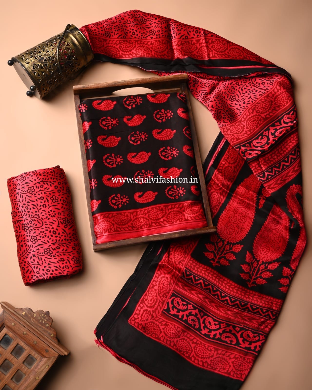 Shop bagh block print modal silk suits online (MOD78)