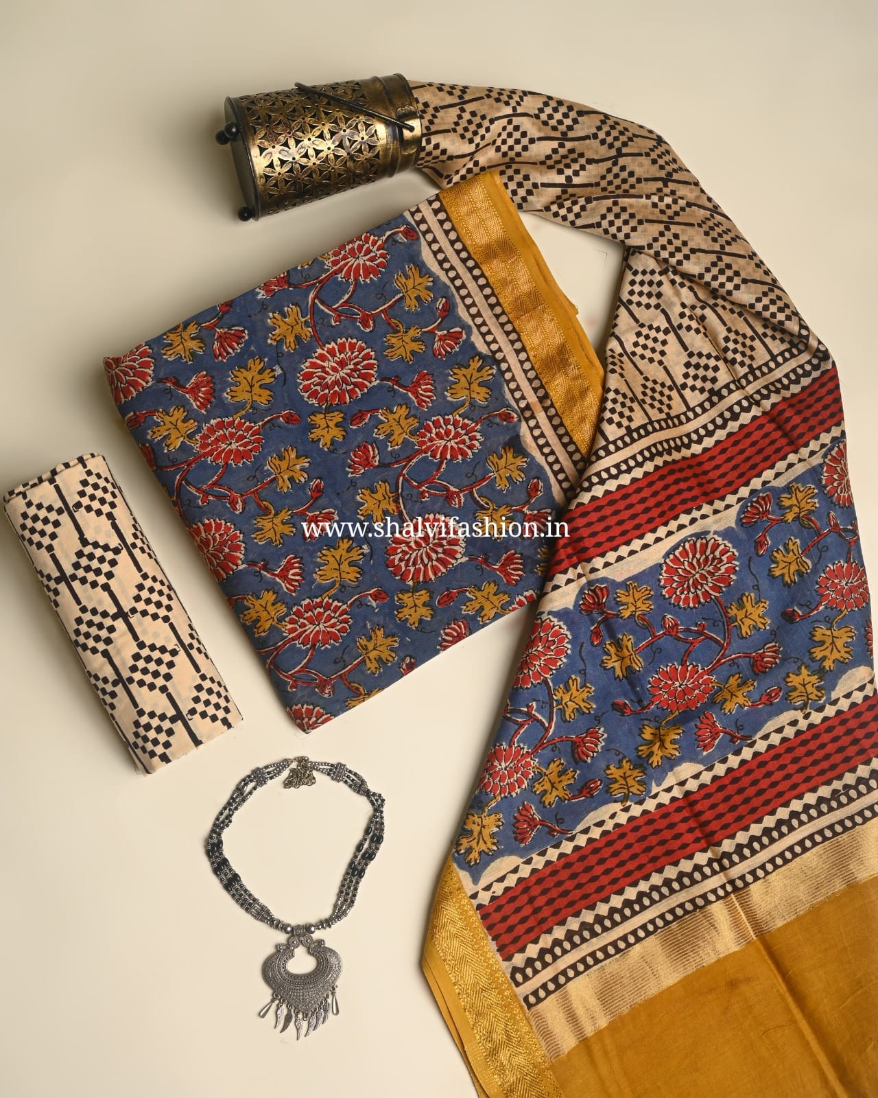 Shop hand block print maheshwari suits (MSL513)