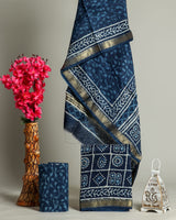 Shop Unstitched Pure Maheshwari Silk Suit sets