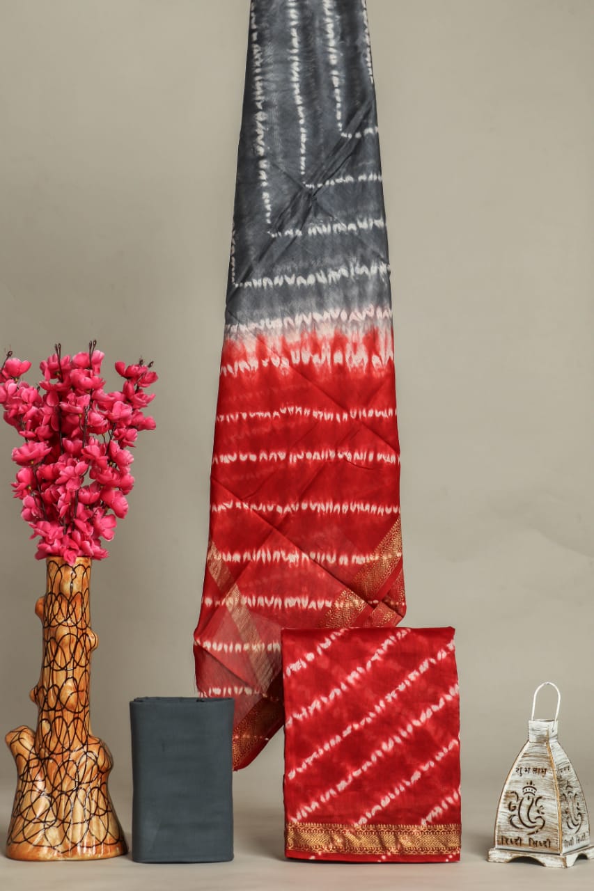Designer Print Maheshwari Silk Suit set (MSL08)
