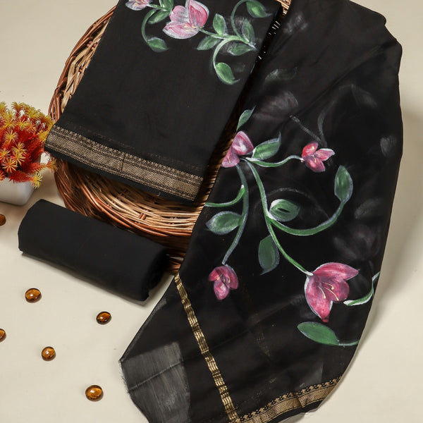 Paint on black suit idea | Punjabi suit neck designs, Designer suits for  wedding, Cutwork blouse designs