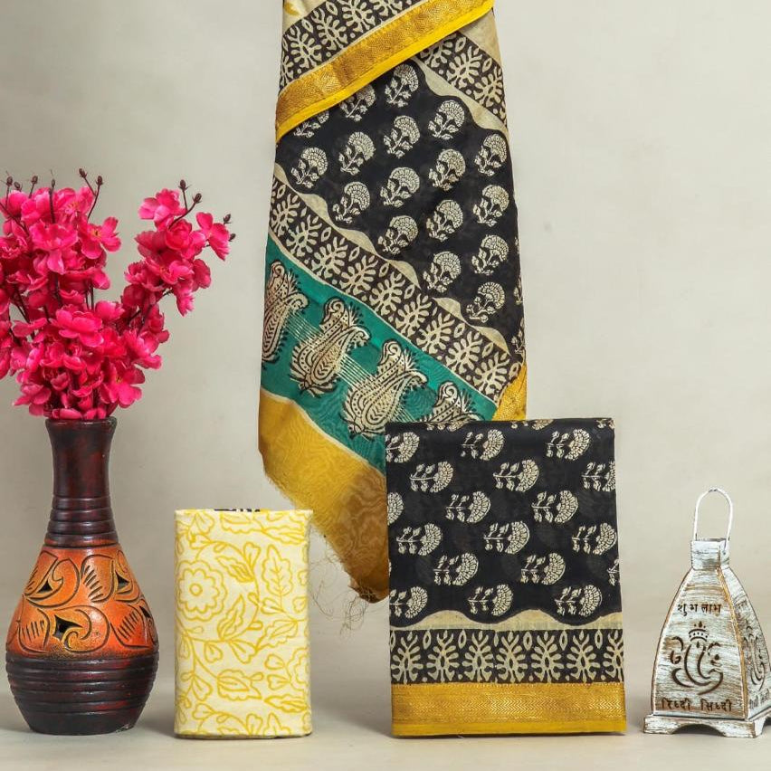 Shop bagru print maheshwari silk suits online (MSL187)