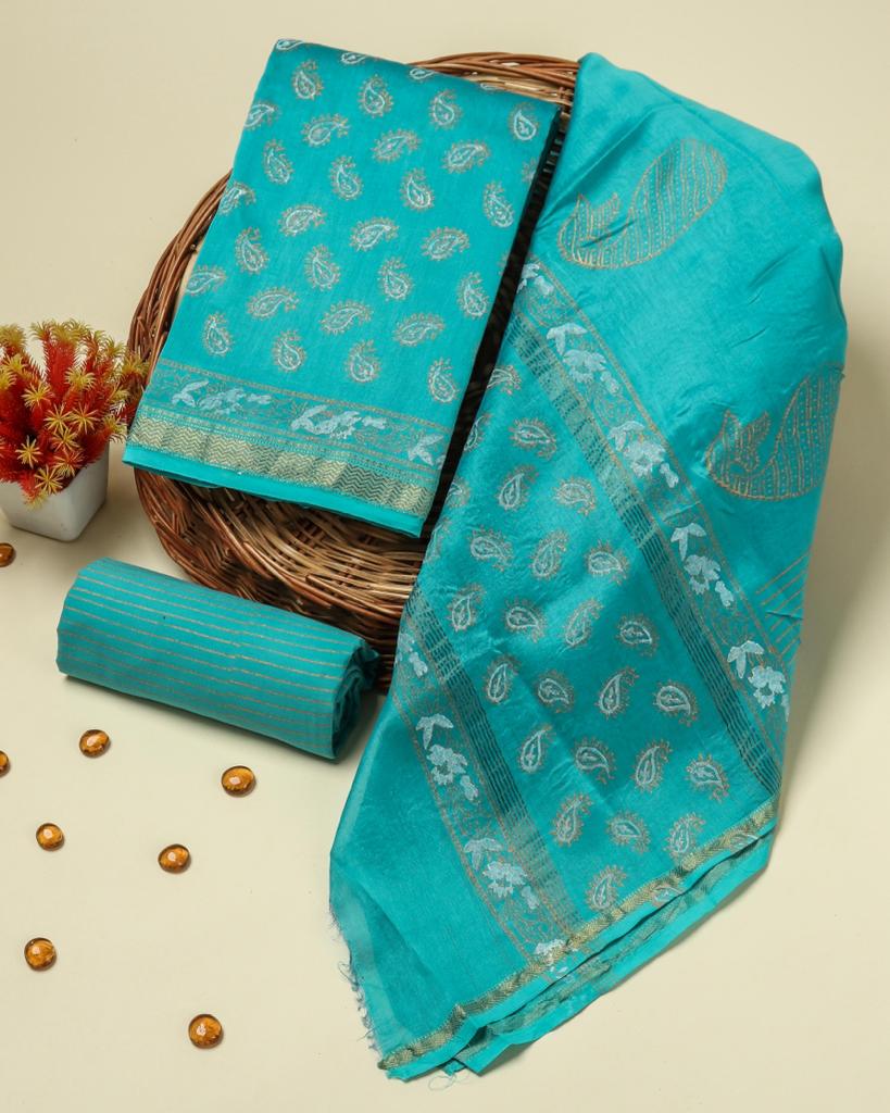 Shop maheshwari silk dress material online (MSL244)