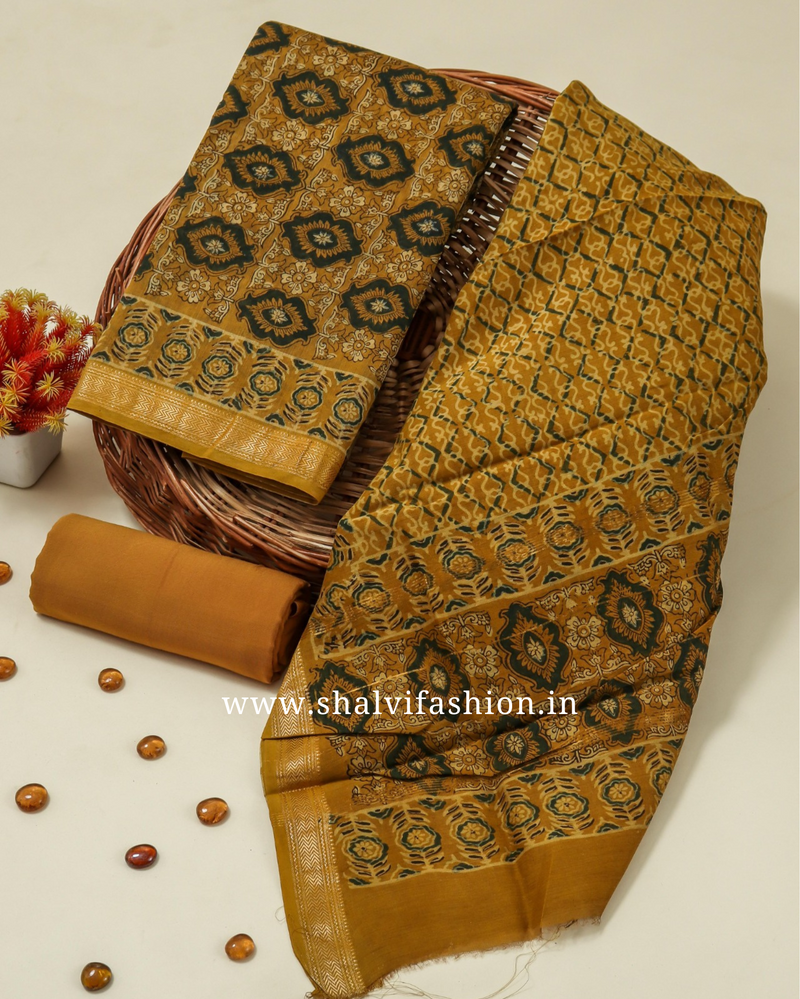 Shop unstitched maheshwari silk suits in jaipur (MSL348)