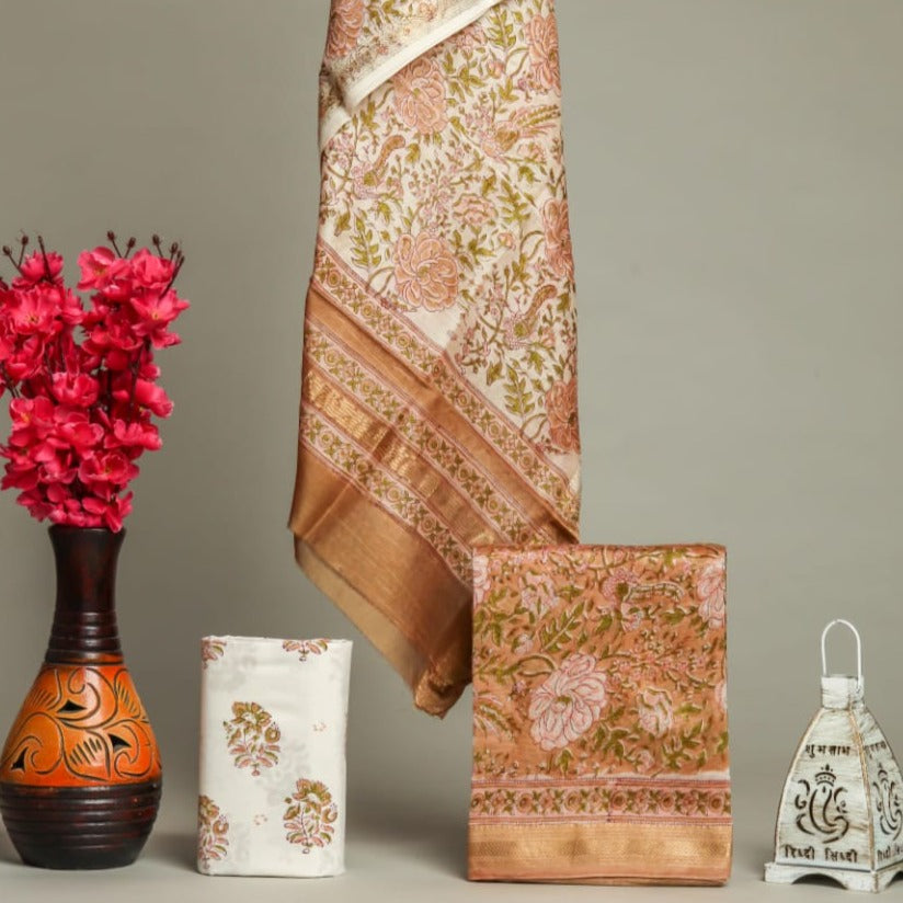 Shop traditional block print maheshwari silk suits (MSL352)
