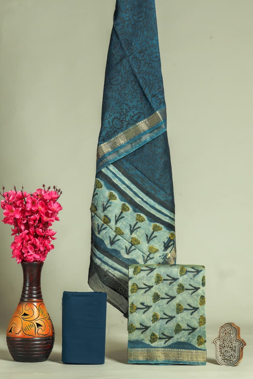 Shop vanaspati printed maheshwari silk suits (MSL362)