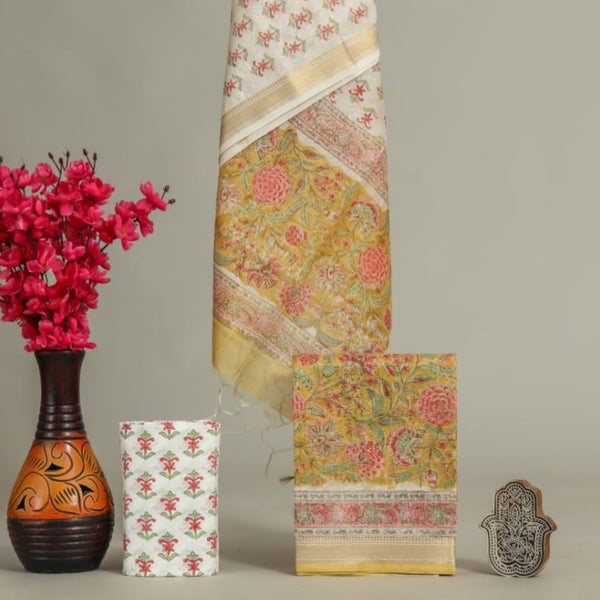 Shop traditional block print maheshwari silk suits online (MSL369)